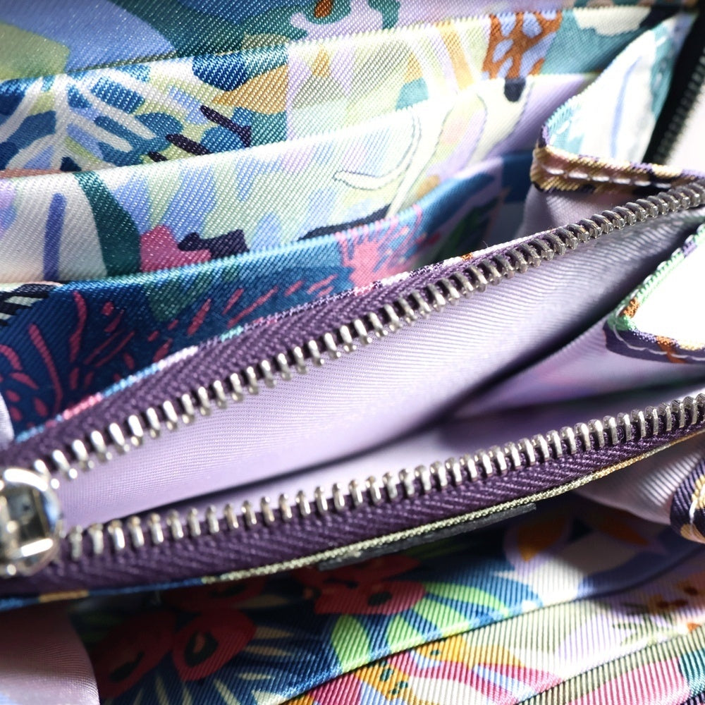 HERMES(エルメス) シルクインコンパクト アザップ エプソン レザー ラウンドファスナー コンパクトウォレット 財布 シルバー金具 ブラック/ブラウン W刻印