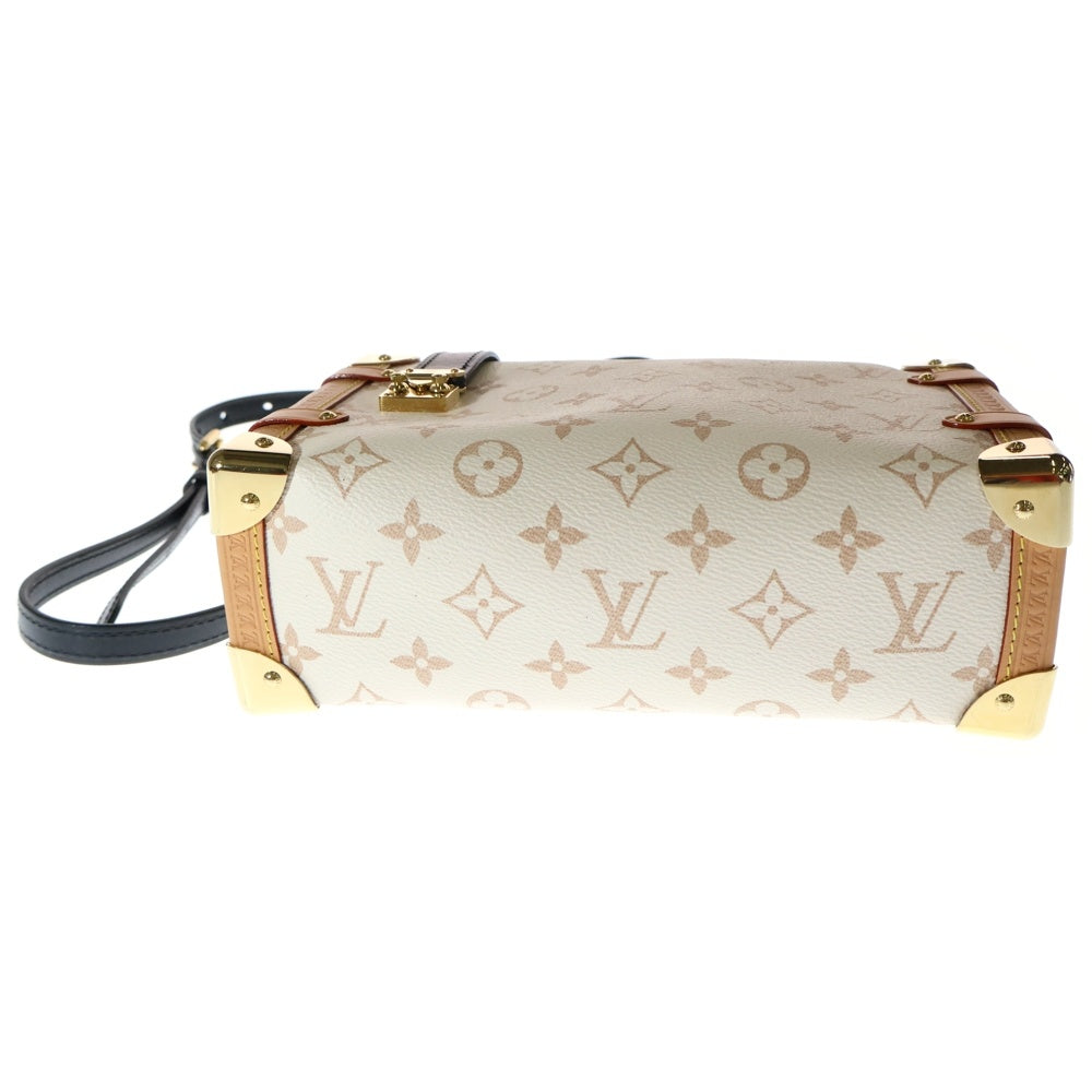 LOUIS VUITTON(ルイヴィトン) モノグラムデュンヌ サイドトランクMM 2wayハンドバッグ ショルダーバッグ アイボリー PVCレザー RFID M46907