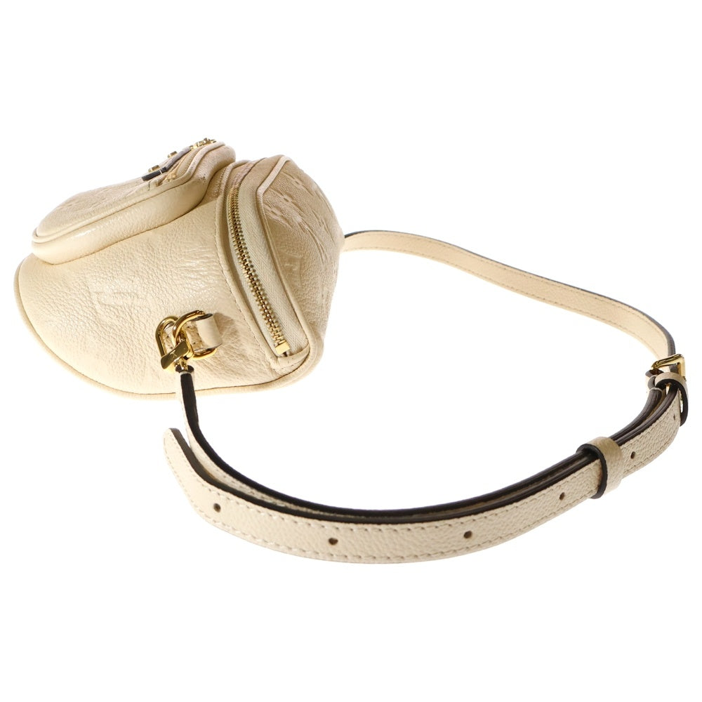 LOUIS VUITTON(ルイヴィトン) モノグラムアンプラント ミニ バムバッグ クレーム アイボリー レザー ショルダーバッグ RFID M83275