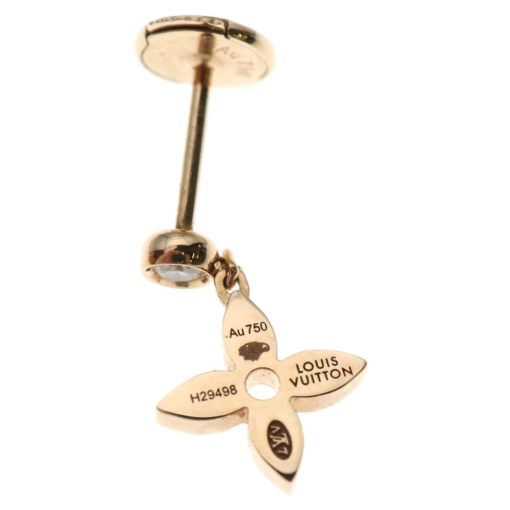 LOUIS VUITTON(ルイヴィトン) ピュス モノグラム イディール 1Pダイヤ ピアス Au750 K18 PG ピンクゴールド Q96169
