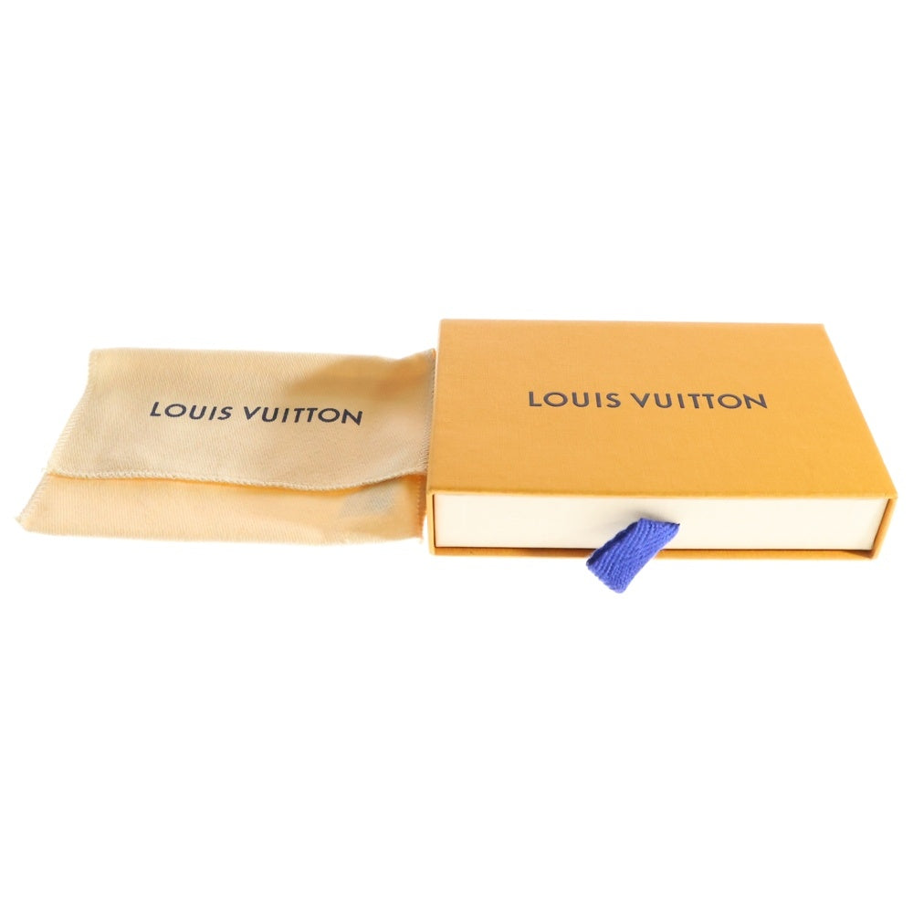 LOUIS VUITTON(ルイヴィトン) ポルトカルト クッサン モノグラム エンボスレザー LVチャーム カードケース ゴールド金具 ブラック M82748