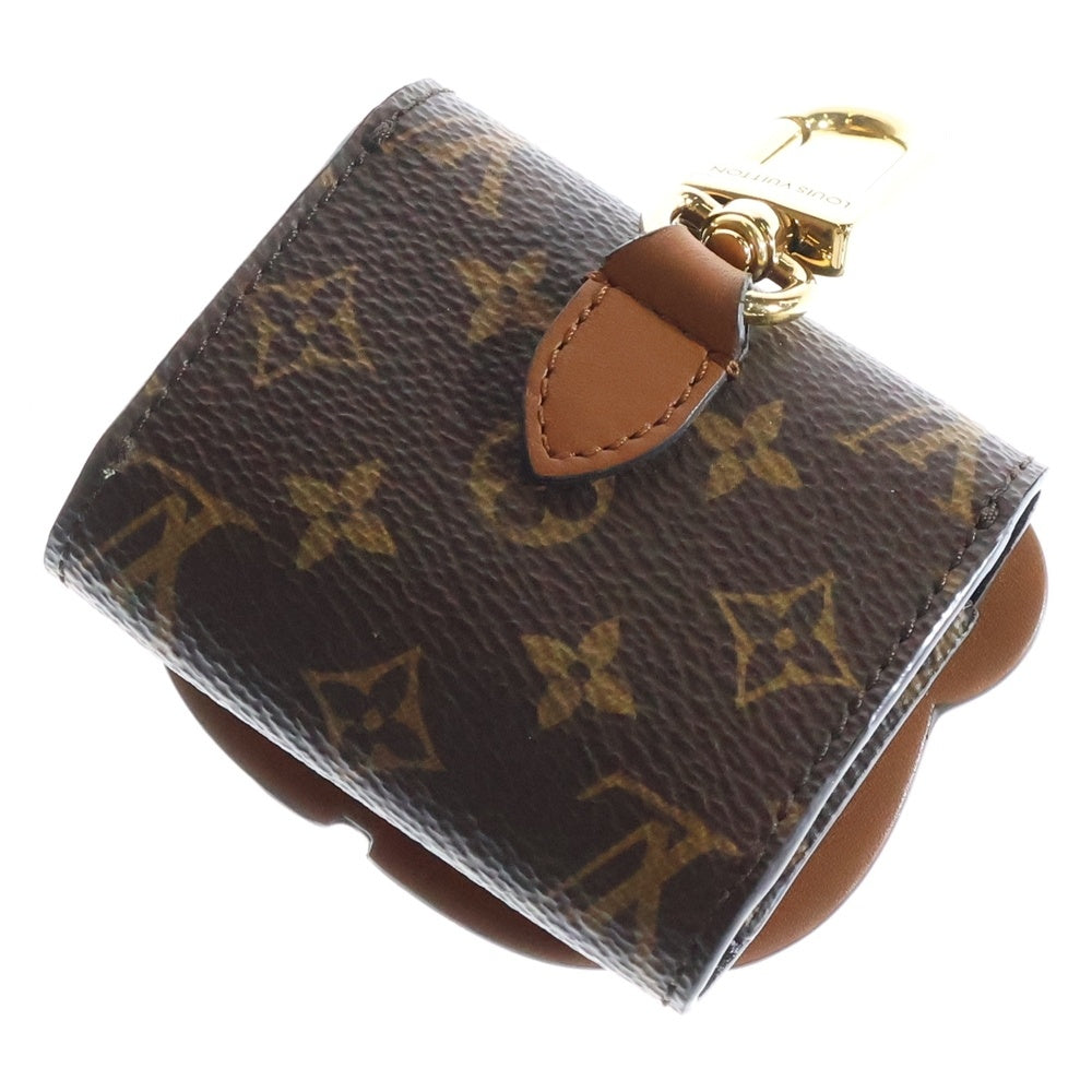 LOUIS VUITTON(ルイヴィトン) LVベア モノグラム イヤホンポーチ ケース バッグチャーム キーホルダー ゴールド金具 ブラウン M01361