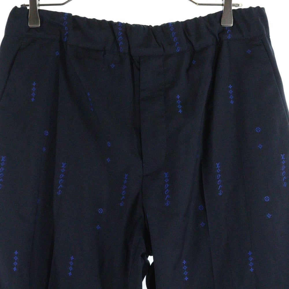 LOUIS VUITTON(ルイヴィトン) 25SS モノグラム テーラードドローストリングパンツ RM251MF JZP HSFP6W ネイビー