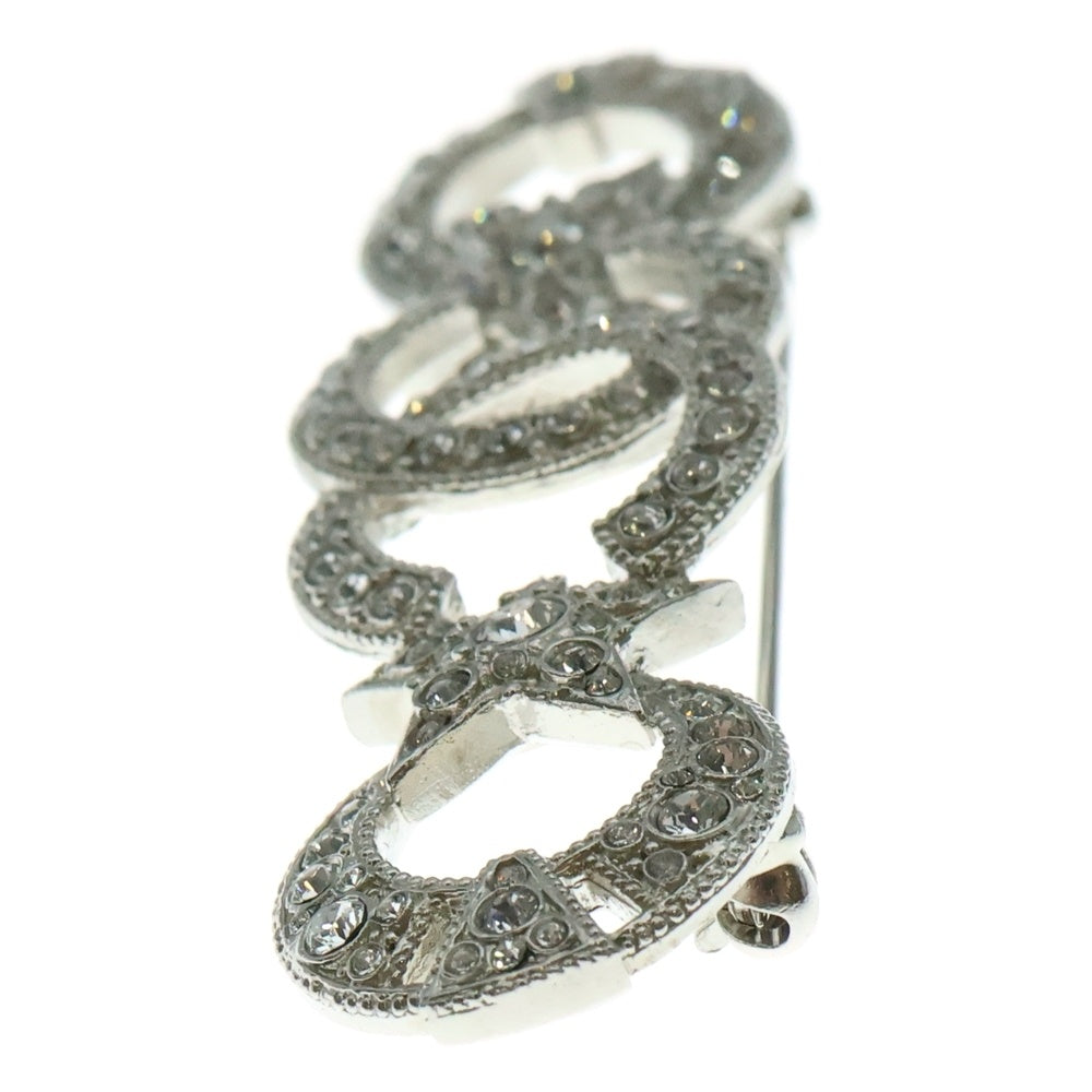 CHANEL(シャネル) ココマークラインストーンブローチ ピンバッジ シルバー スター×ムーンモチーフ I20P