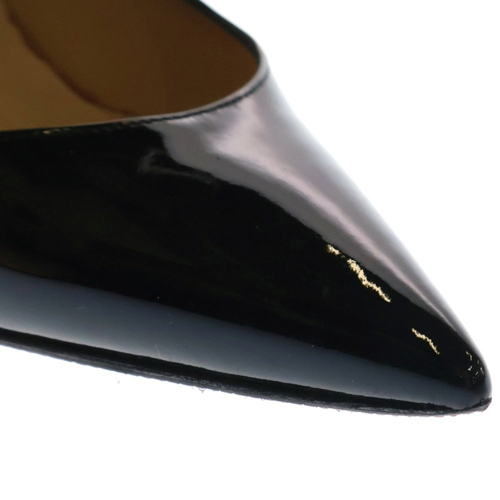 CHRISTIAN LOUBOUTIN(クリスチャンルブタン) パテントレザー ポインテッドトゥ ハイヒール パンプス シューズ ブラック レディース