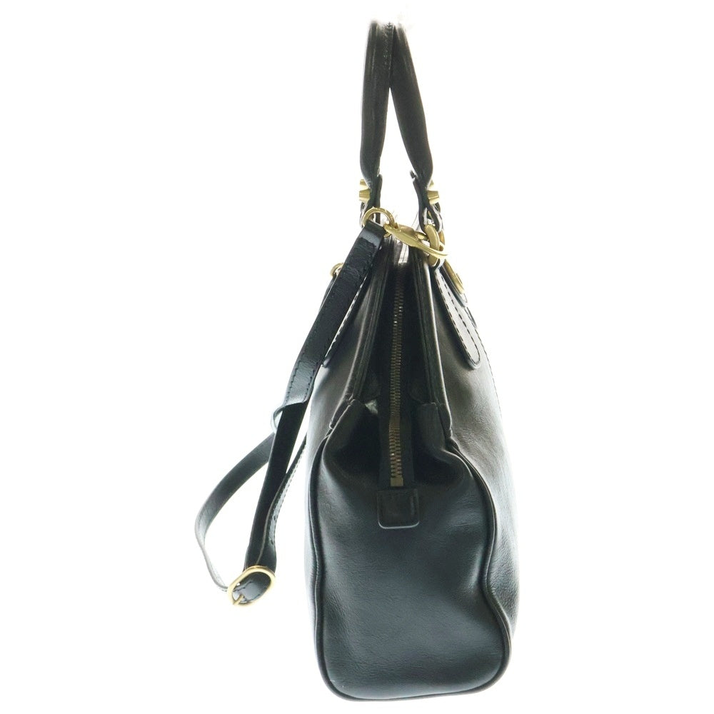 GUCCI(グッチ) リベル 2WAYバック ハンドバッグ ショルダーバッグ ブラック ゴールド金具 レザー 516459