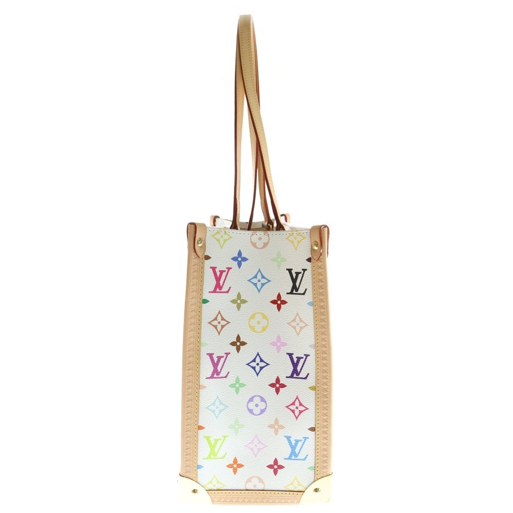 LOUIS VUITTON(ルイヴィトン) ルイヴィトン ×TM オンザゴー トランク ハンドバッグ MM ホワイト/マルチカラー ICタイプ