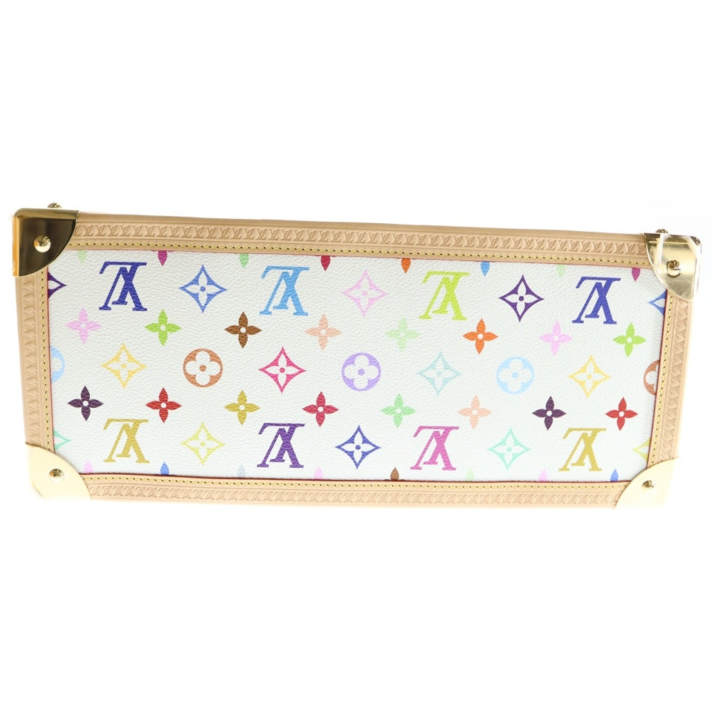 LOUIS VUITTON(ルイヴィトン) ルイヴィトン ×TM オンザゴー トランク ハンドバッグ MM ホワイト/マルチカラー ICタイプ