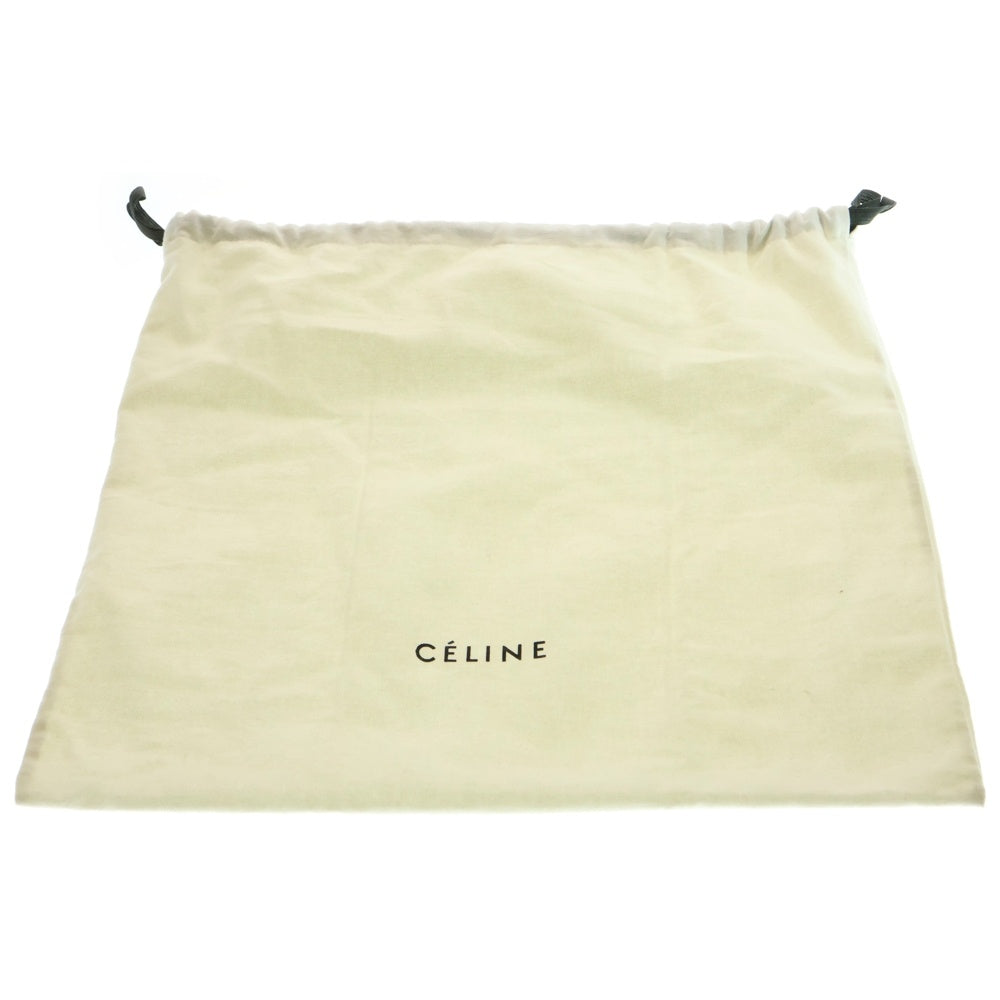CELINE(セリーヌ) テレパシックラブ 総柄 キャンバス レザー バックパック リュックサック シルバー金具 ブラック/レッド