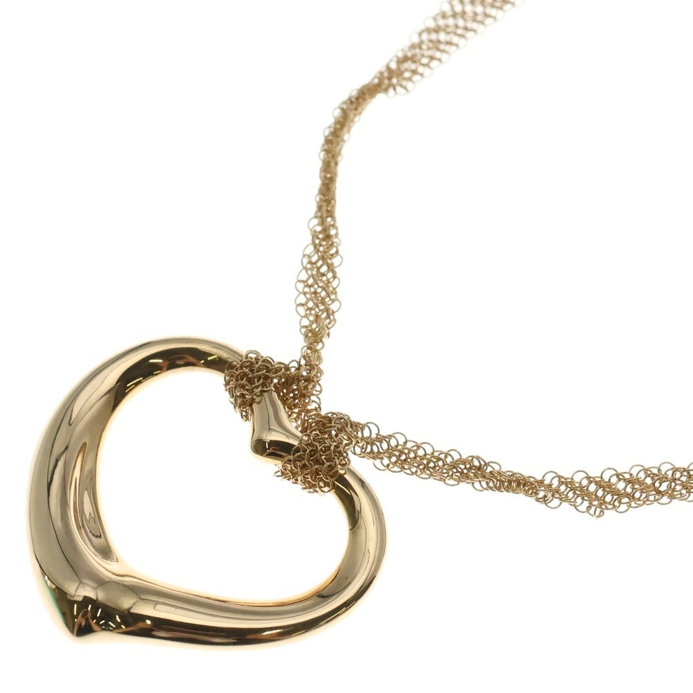 TIFFANY&Co(ティファニー) オープンハート メッシュ ペンダント ネックレス ピンクゴールド Au750PG 60018527 ジュエリー