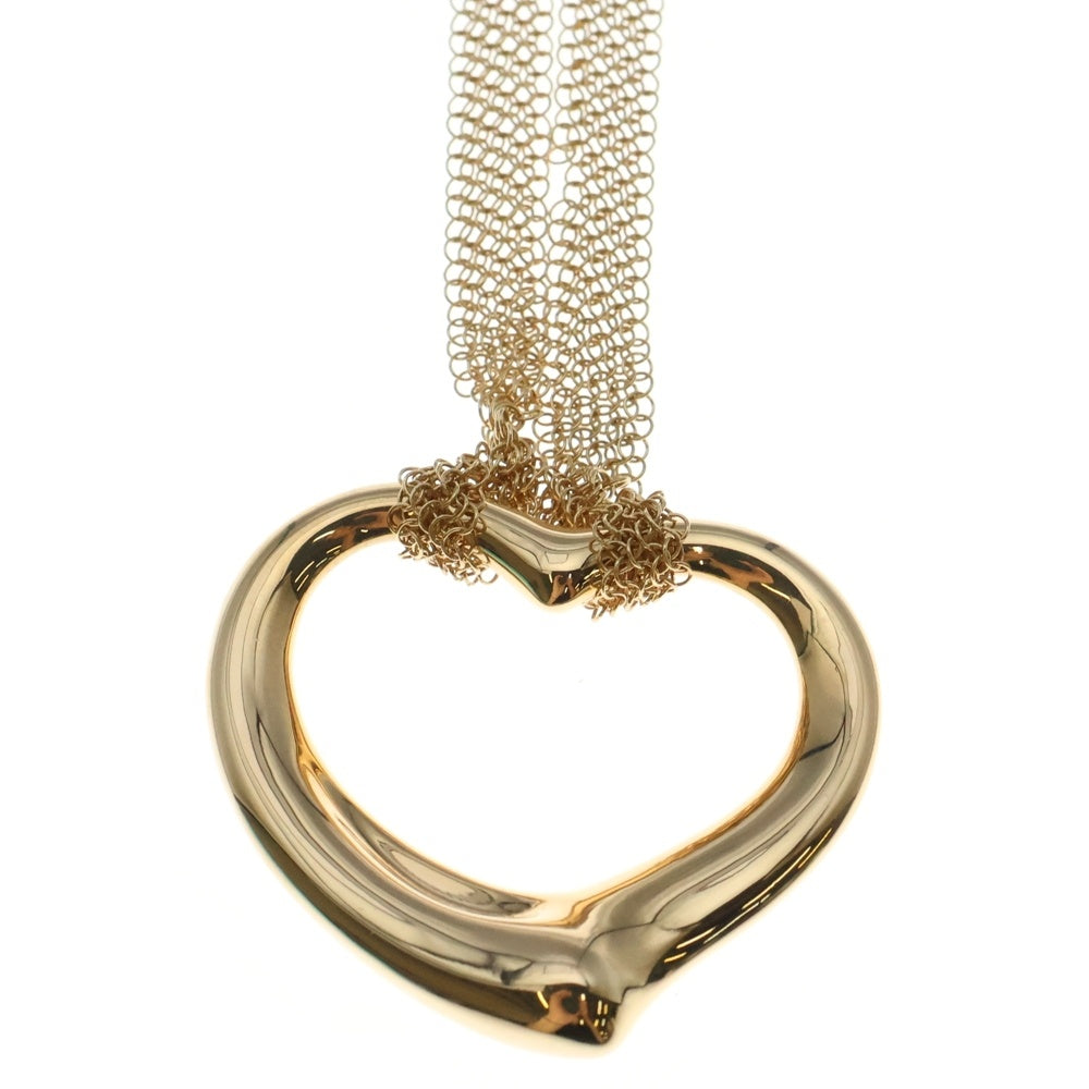 TIFFANY&Co(ティファニー) オープンハート メッシュ ペンダント ネックレス ピンクゴールド Au750PG 60018527 ジュエリー