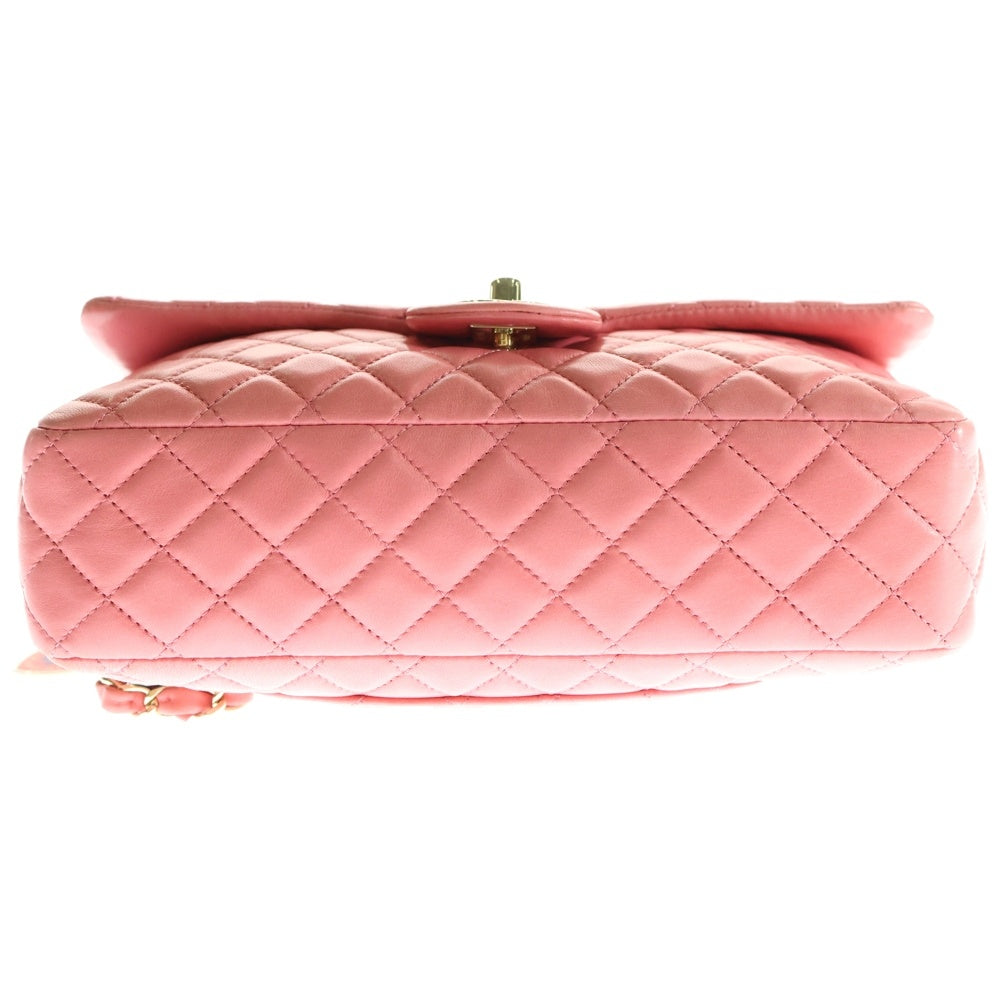 CHANEL(シャネル) ココマーク マトラッセ25 バレンタイン ラムスキン ハートチャーム付レザーショルダーバッグ ピンク レディース