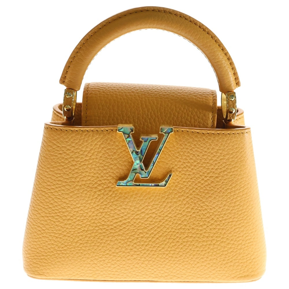 LOUIS VUITTON(ルイヴィトン) カプシーヌ 2WAYバッグ ハンドバッグ ショルダーバッグ レザー ゴールド金具 ミニ オレンジ トリヨン ICタイプ M21168