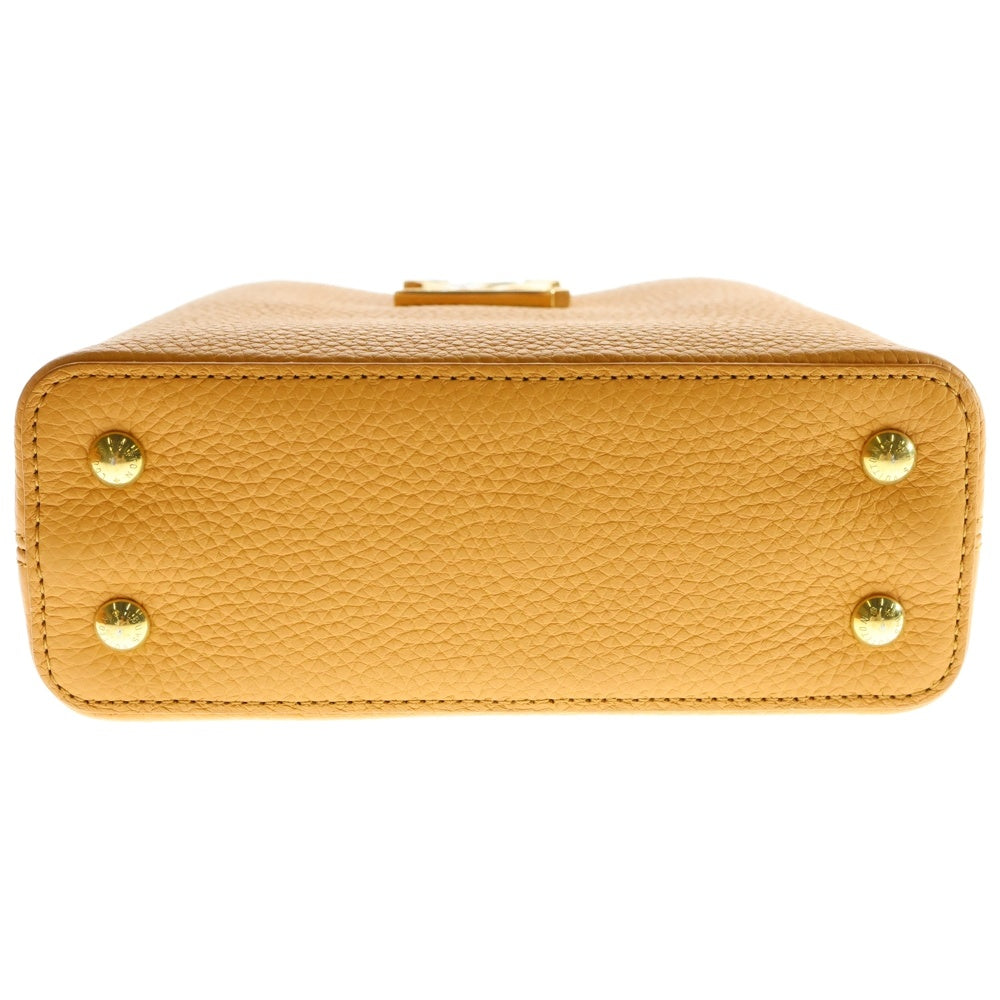 LOUIS VUITTON(ルイヴィトン) カプシーヌ 2WAYバッグ ハンドバッグ ショルダーバッグ レザー ゴールド金具 ミニ オレンジ トリヨン ICタイプ M21168