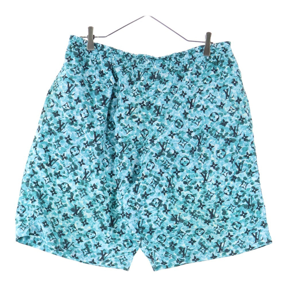 LOUIS VUITTON(ルイヴィトン) 23AW プリンテッドナイロンスイムショーツ ハーフパンツ モノグラム ショートパンツ グリーン RM232M ZP6 HPW03W