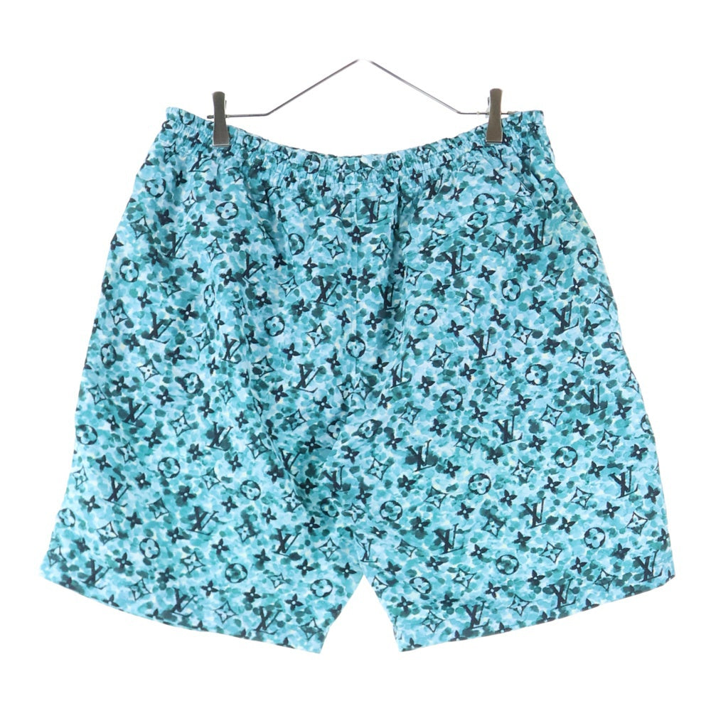 LOUIS VUITTON(ルイヴィトン) 23AW プリンテッドナイロンスイムショーツ ハーフパンツ モノグラム ショートパンツ グリーン RM232M ZP6 HPW03W