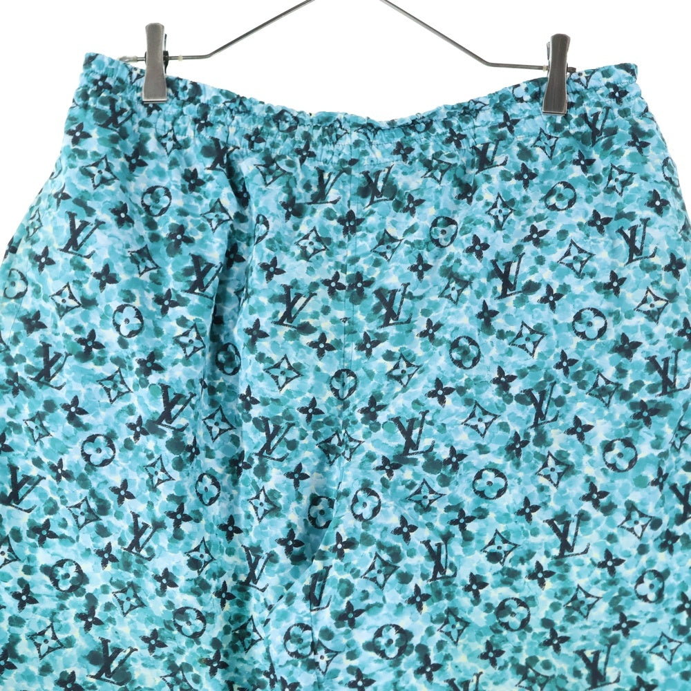 LOUIS VUITTON(ルイヴィトン) 23AW プリンテッドナイロンスイムショーツ ハーフパンツ モノグラム ショートパンツ グリーン RM232M ZP6 HPW03W
