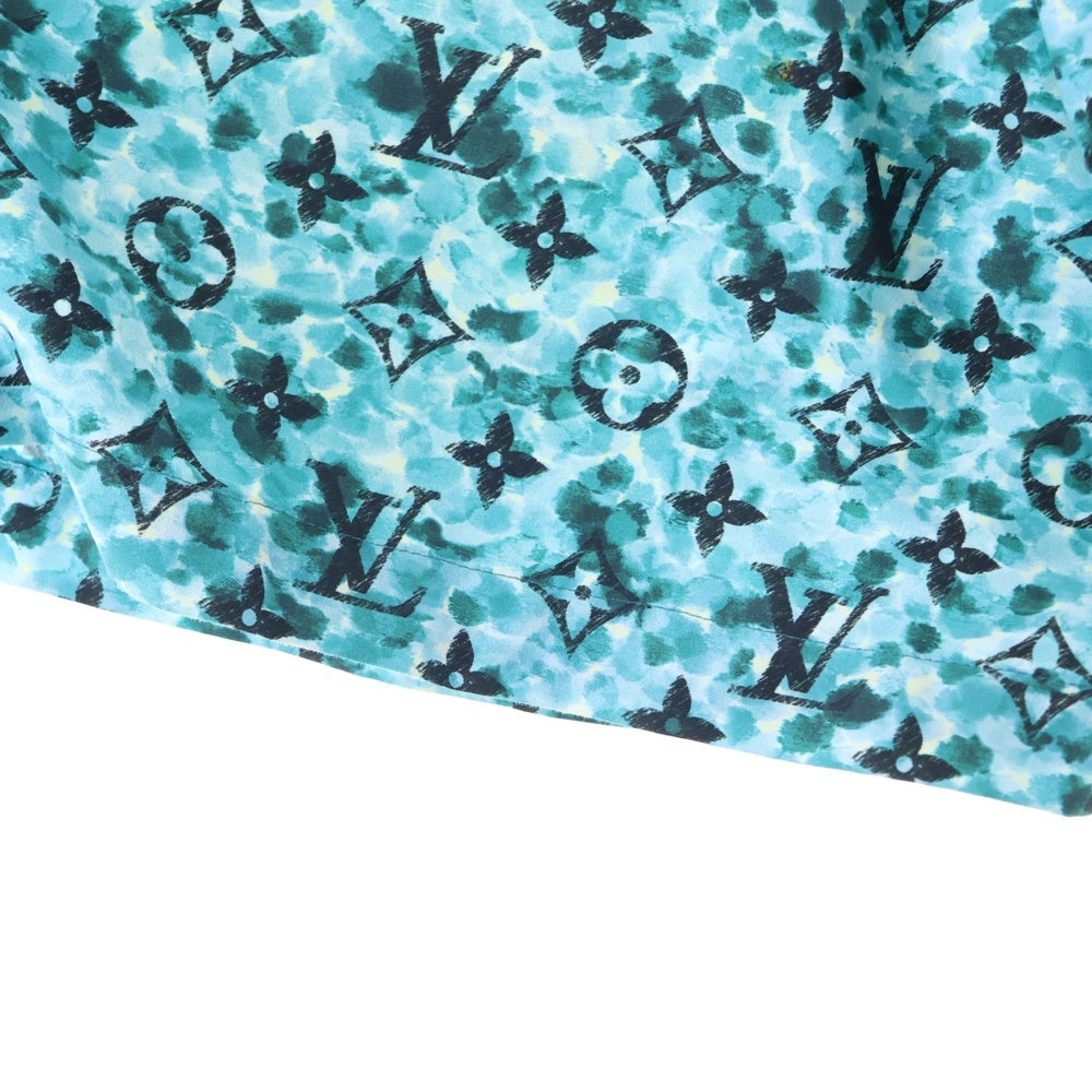 LOUIS VUITTON(ルイヴィトン) 23AW プリンテッドナイロンスイムショーツ ハーフパンツ モノグラム ショートパンツ グリーン RM232M ZP6 HPW03W
