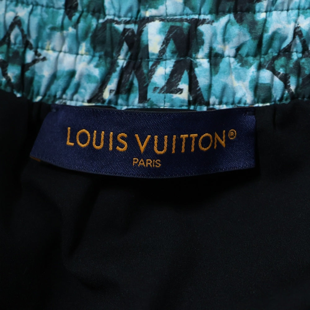 LOUIS VUITTON(ルイヴィトン) 23AW プリンテッドナイロンスイムショーツ ハーフパンツ モノグラム ショートパンツ グリーン RM232M ZP6 HPW03W
