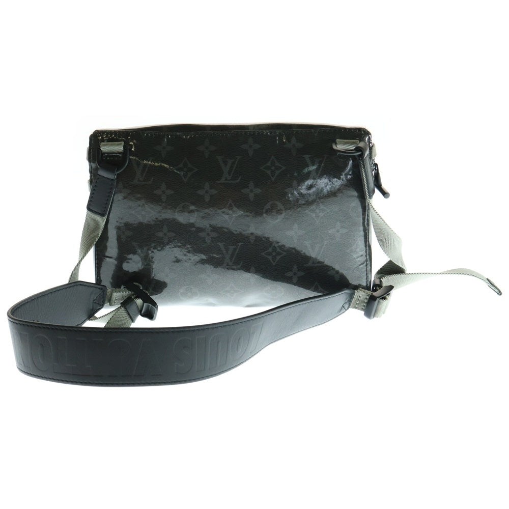 LOUIS VUITTON(ルイヴィトン) モノグラム エクリプス グレーズ メッセンジャー PM ショルダーバッグ ボディバッグ ウエストバッグ ブラック M52218