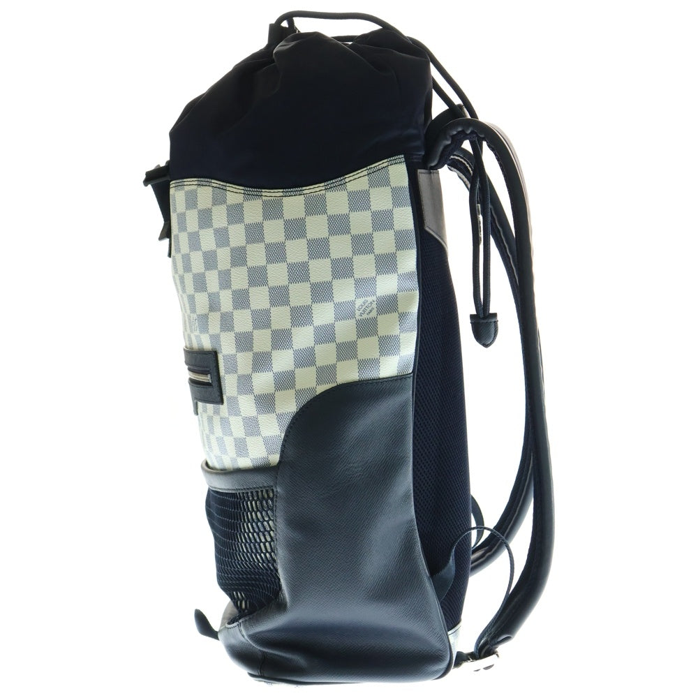 LOUIS VUITTON(ルイヴィトン) ダミエコースト マッチポイント バックパック アズール リュックサック ネイビー×ホワイト PVC×ナイロン シルバー金具 N40018