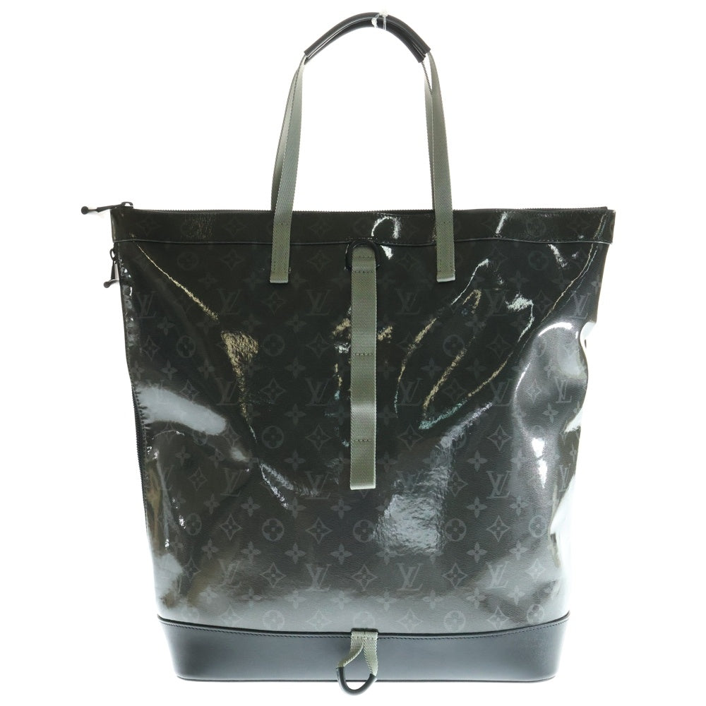 LOUIS VUITTON(ルイヴィトン) モノグラム エクリプス グレーズ ジップド トートバッグ ハンドバッグ ブラック M43900