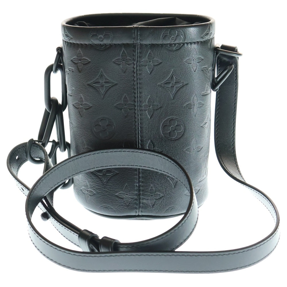 LOUIS VUITTON(ルイヴィトン) モノグラムシャドウチョークナノバッグ ショルダーバッグ ミニバッグ ブラック レザー M44628
