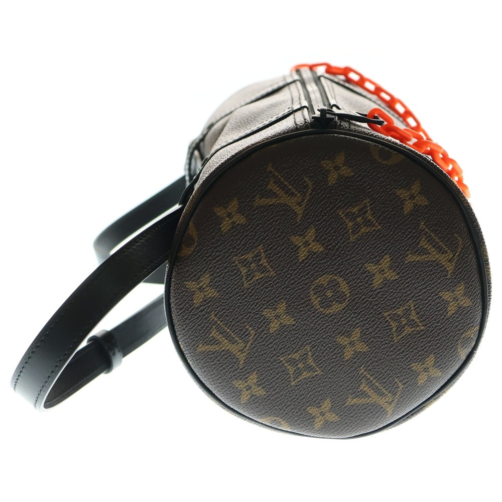 LOUIS VUITTON(ルイヴィトン) モノグラムソーラーレイ ミニ ポロション レザーショルダーバッグ ブラウン M44479