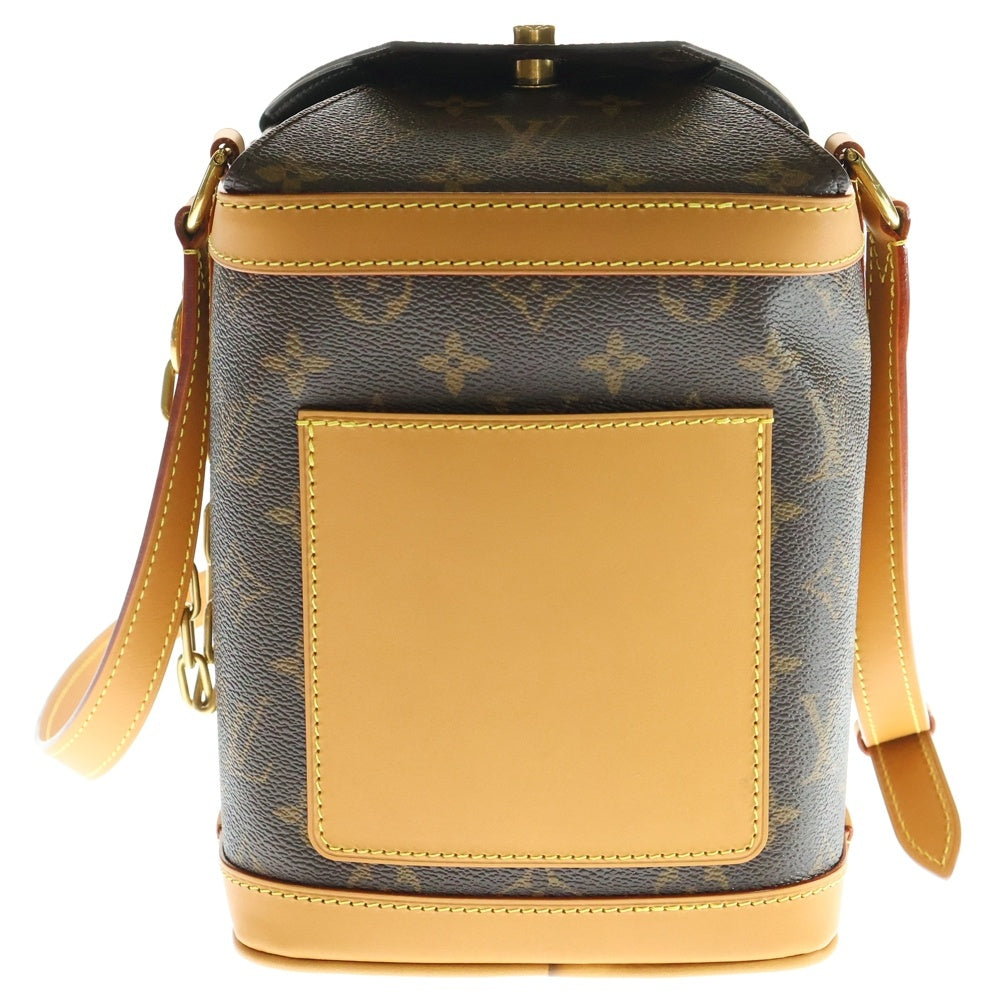 LOUIS VUITTON(ルイヴィトン) モノグラム ミルクボックス ショルダーバッグ ミニバッグ ブラウン レザー×PVC ゴールド金具 M44877