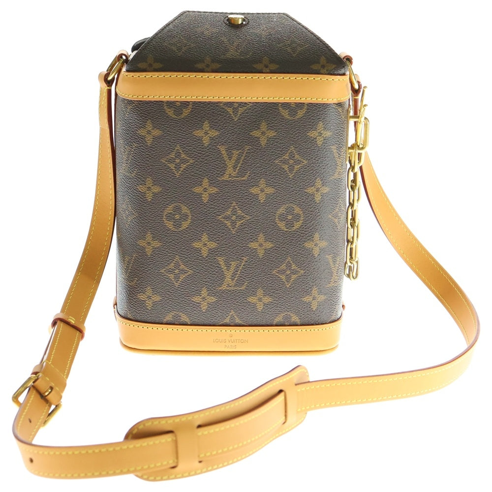 LOUIS VUITTON(ルイヴィトン) モノグラム ミルクボックス ショルダーバッグ ミニバッグ ブラウン レザー×PVC ゴールド金具 M44877