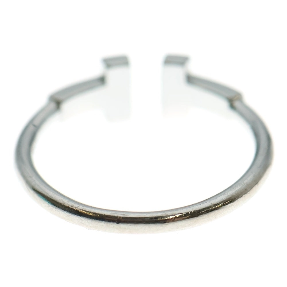 TIFFANY&Co(ティファニー) Tワイヤー ダイヤ付リング 指輪 ホワイトゴールド Au750WG #54