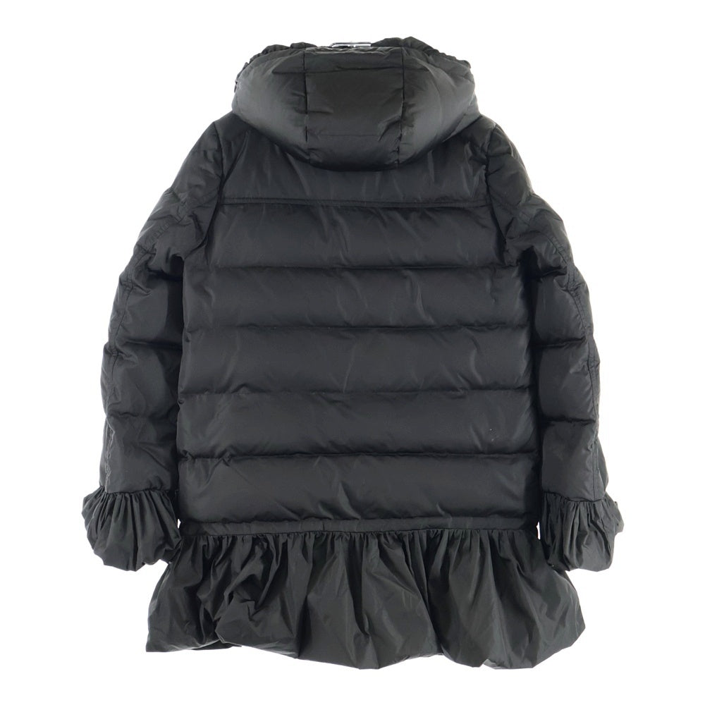 MONCLER(モンクレール) 15AW SERRE セール ワッペンロゴ ギャザーデザイン フーデッド ジップアップ ダウンジャケット ブラウン レディース A20934630705 54155