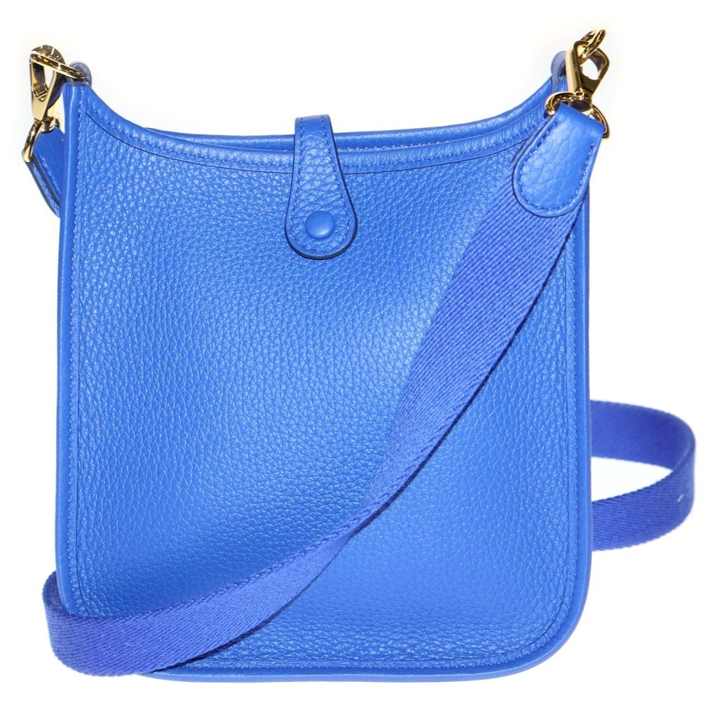 HERMES(エルメス) エヴリンTPM ショルダーバッグ ブルーロワイヤル トリヨン ゴールド金具 K刻印