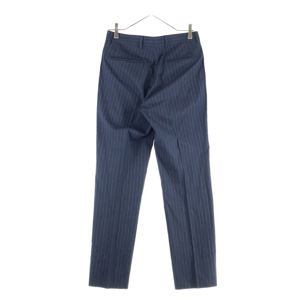 LOUIS VUITTON(ルイヴィトン) セットアップスーツ ストライプ総柄 ウール 3B テーラードジャケット 1タック スラックスパンツ ネイビー V8201/SZ7