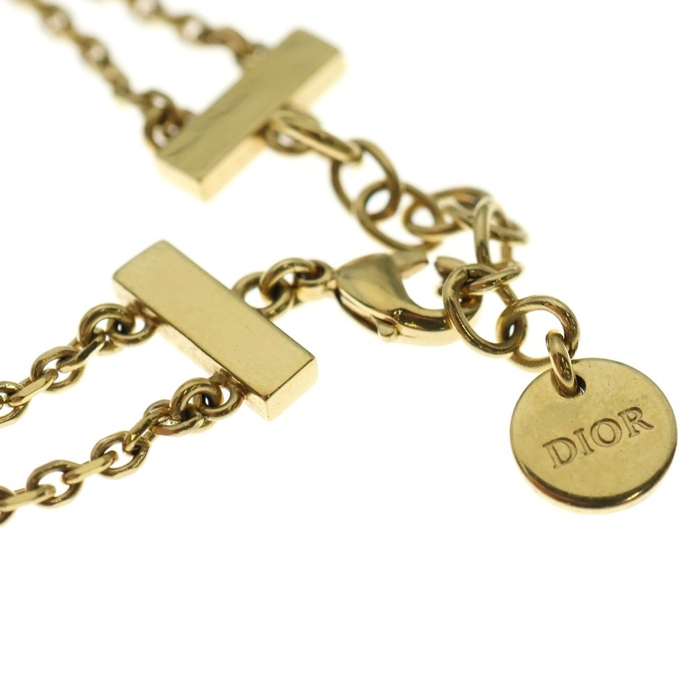 Christian Dior MONSIEUR(クリスチャンディオールムッシュ) MISS DIOR ミスディオール ロゴ フェイクパール ブレスレット ゴールド