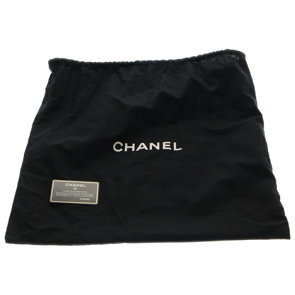 CHANEL(シャネル) ココマーク マトラッセ ラムスキン スモールチェーンレザーショルダーバッグ 巾着バッグ ブラック AS1801