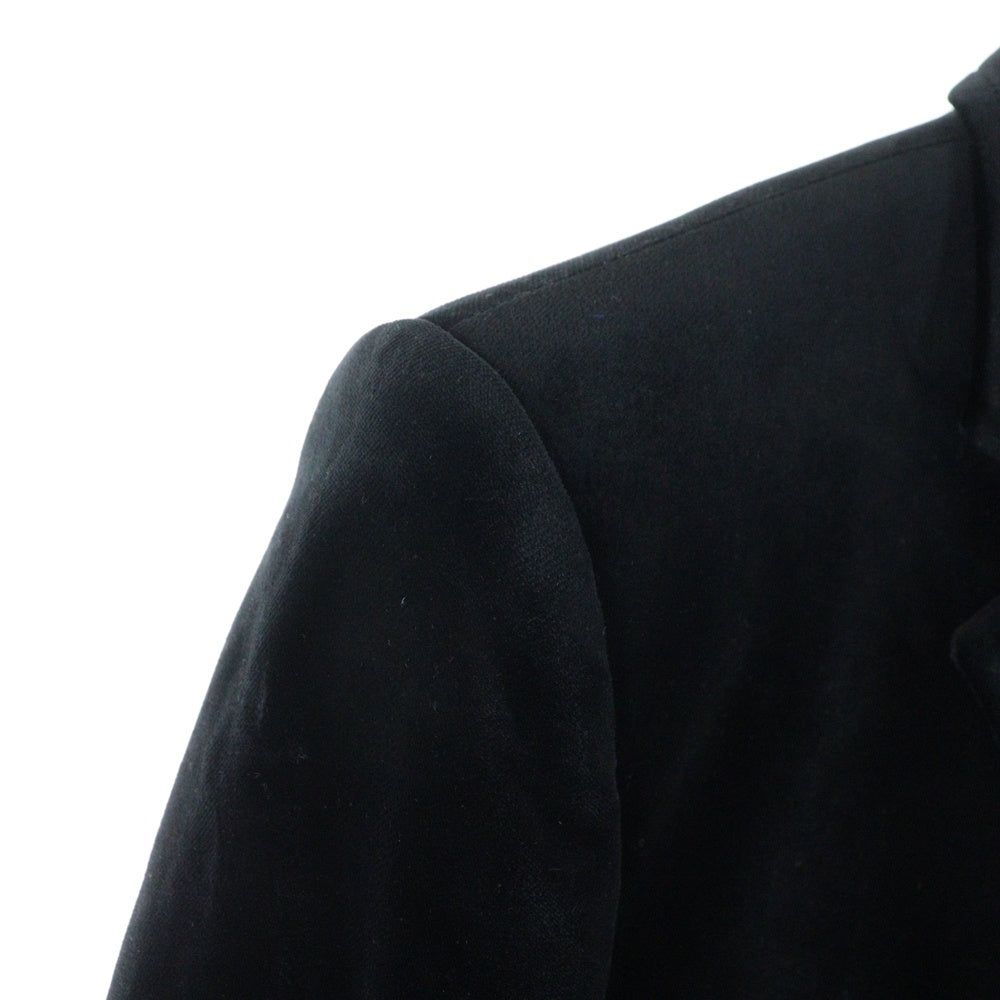 BURBERRY(バーバリー) ベロア ベルベット 3B テーラードジャケット ブラック WJG12-248-09