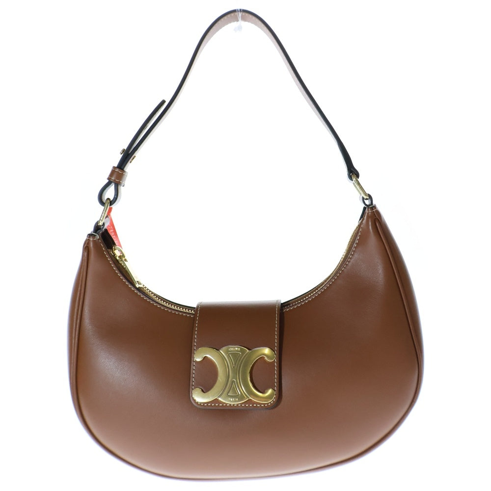 CELINE(セリーヌ) トリオンフ ハンドバッグ ワンショルダーバッグ ゴールド金具 アヴァ レザー ブラウン