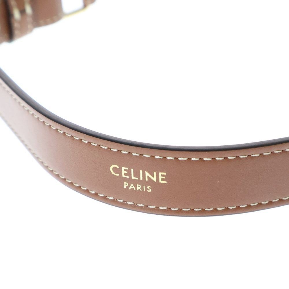 CELINE(セリーヌ) トリオンフ ハンドバッグ ワンショルダーバッグ ゴールド金具 アヴァ レザー ブラウン