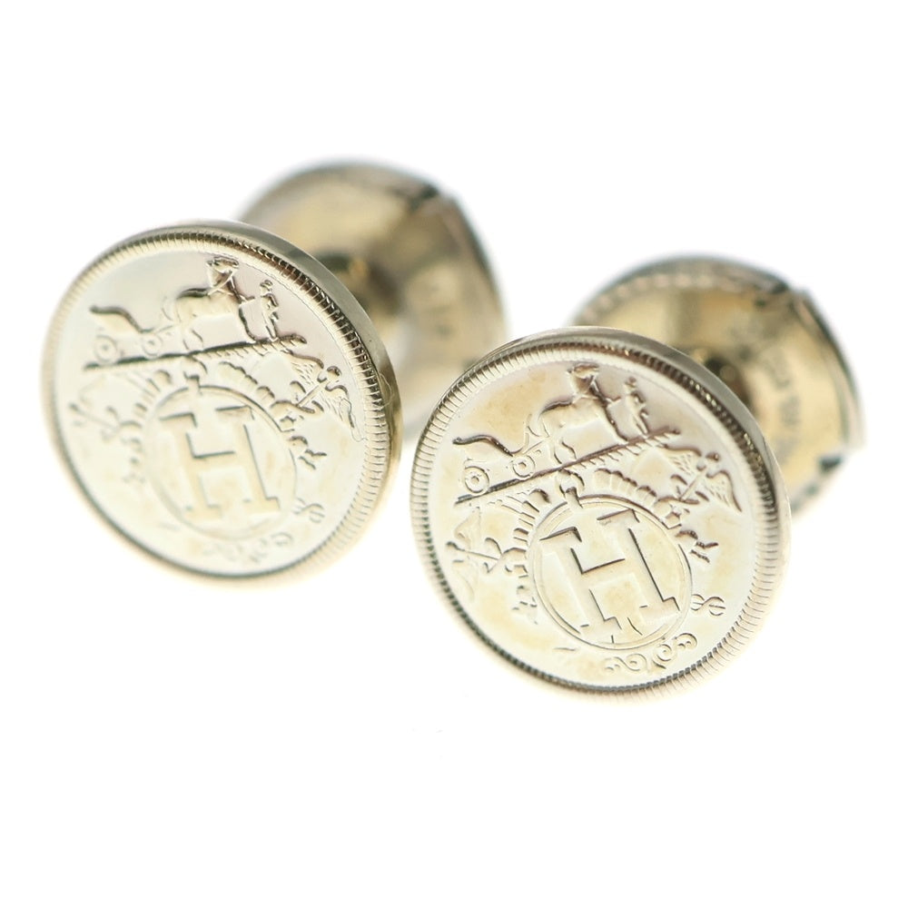 極美品✨ エルメス エクスリブリス TPM ピアス シルバー HERMES(エルメス) エクスリブリス TPM 両耳用ピアス シルバー