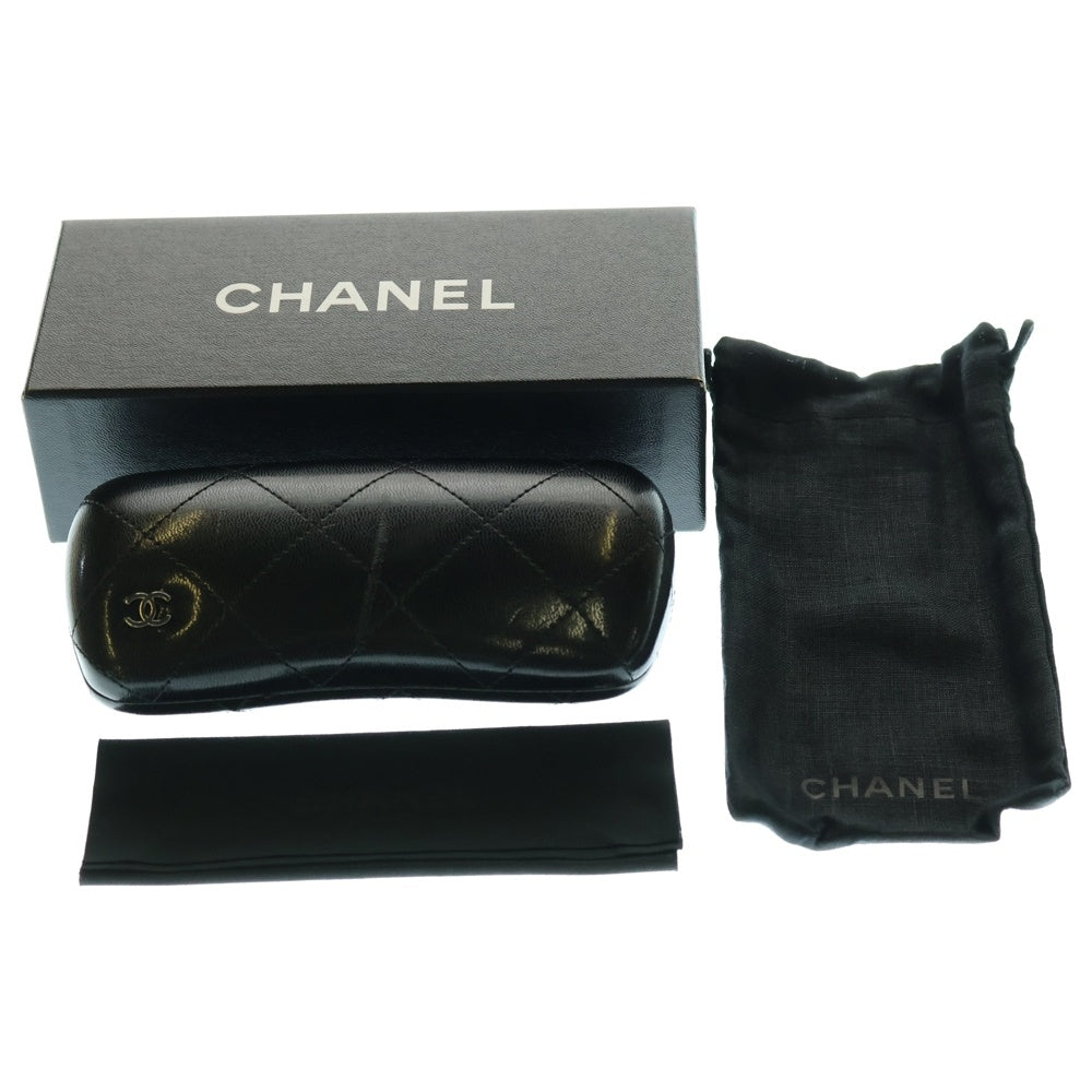CHANEL(シャネル) ココマーク メガネ 黒縁 ブラックフレーム クリアレンズ プラスチック