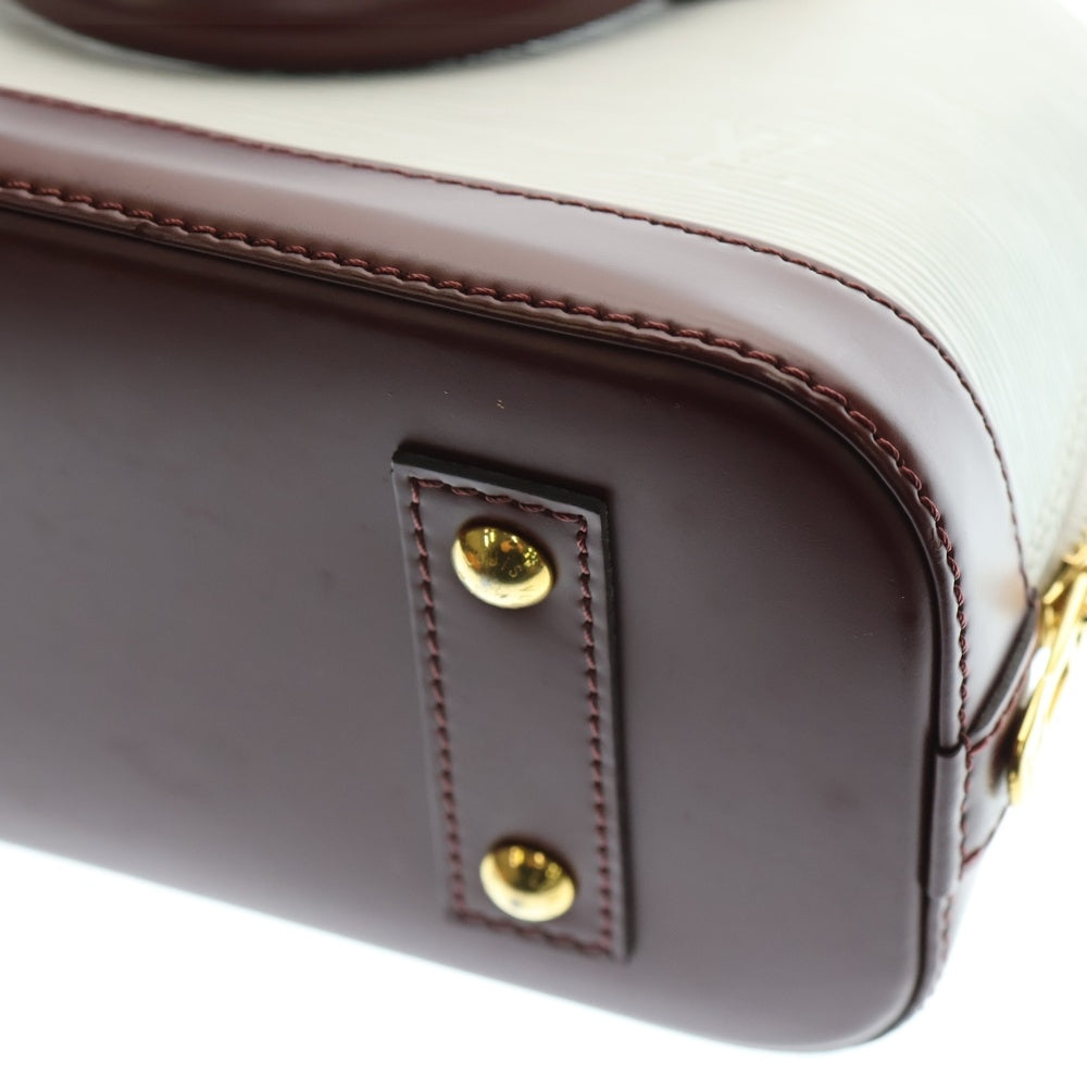 LOUIS VUITTON(ルイヴィトン) エピ アルマBB 2WAYバッグ ハンドバッグ ショルダーバッグ ホワイト×レッド レザー ゴールド金具 M53589