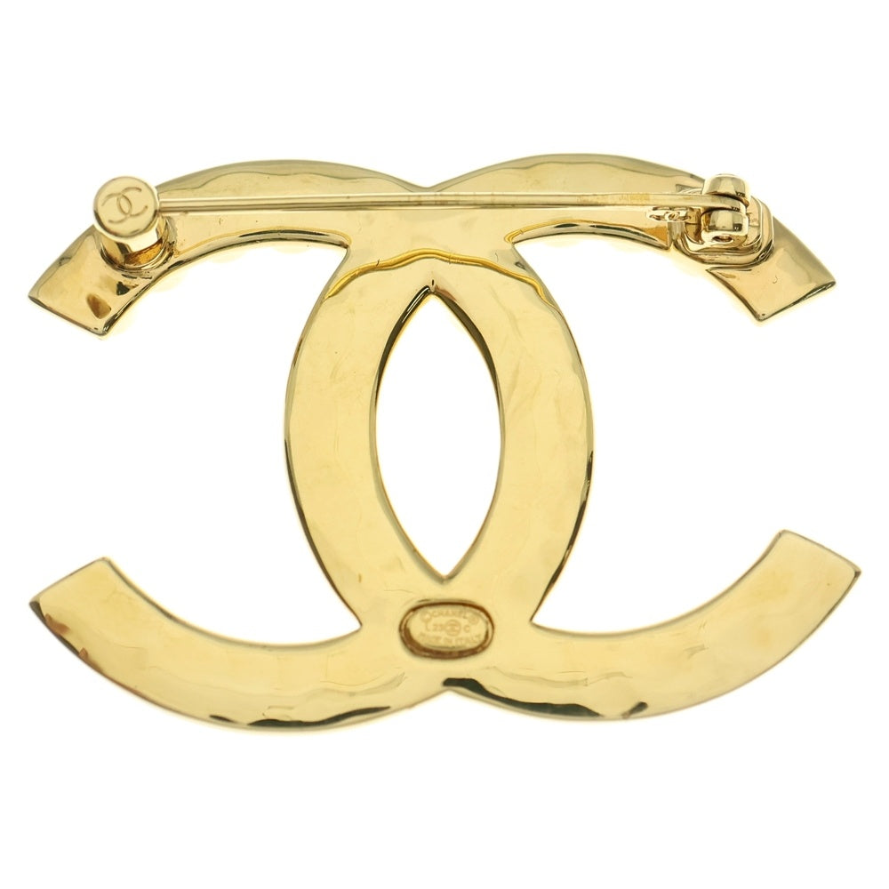 CHANEL(シャネル) ココマーク クリスタル ブローチ ピンバッジ ゴールド GP