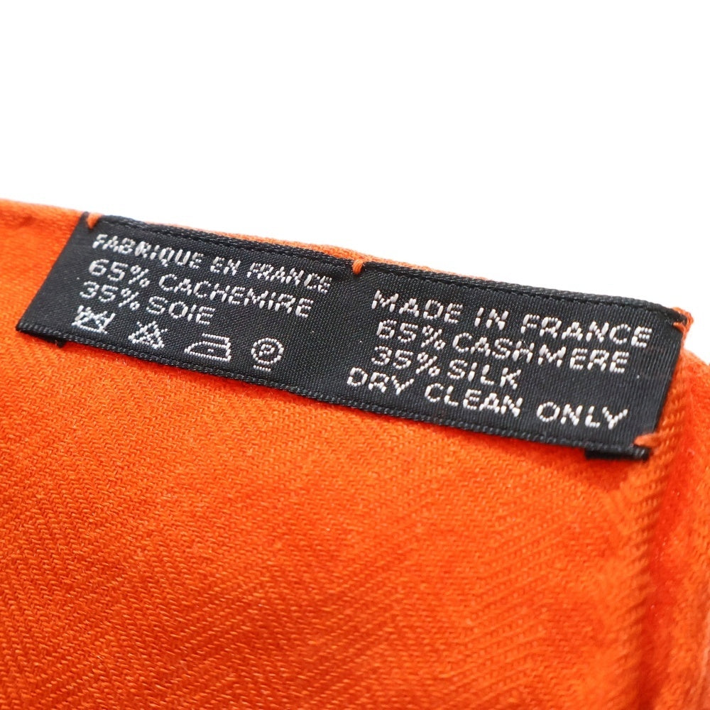 HERMES(エルメス) ×KONGO コラボ ショールカレ140 グラフィティシルク×カシミヤ ストール スカーフ マルチカラー