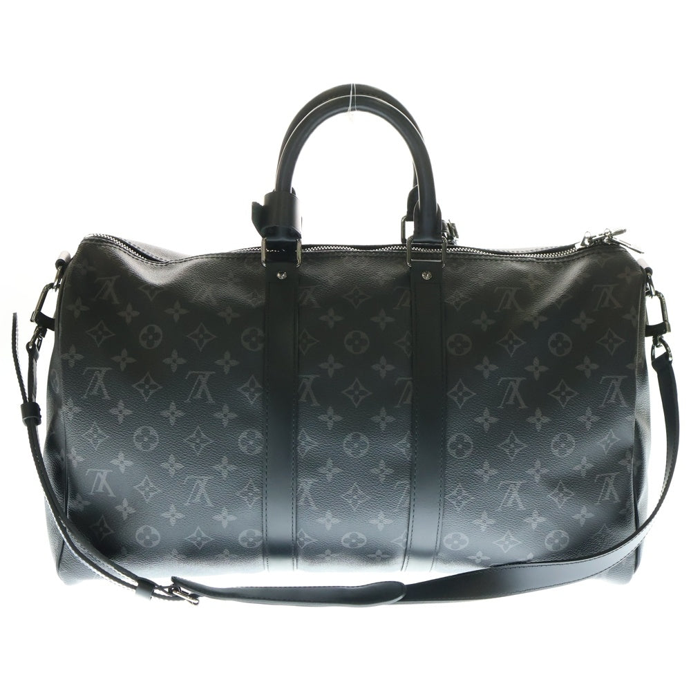 LOUIS VUITTON(ルイヴィトン) モノグラムエクリプス キーポルバンドリエール45 ボストンバッグ ショルダーバッグ ブラック PVC×レザー M40569