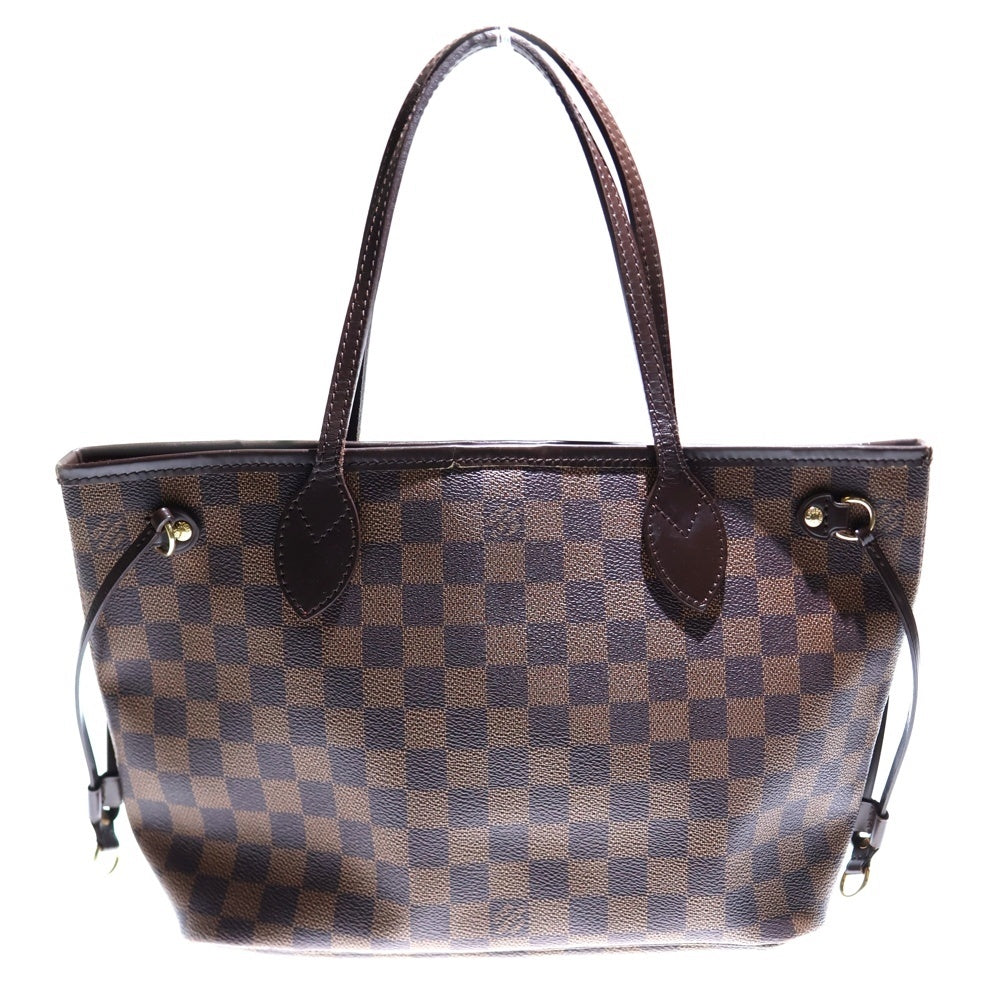 LOUIS VUITTON(ルイヴィトン) ネヴァーフルPM ダミエ PVC レザー ハンド トートバッグ ゴールド金具 ブラウン N51109