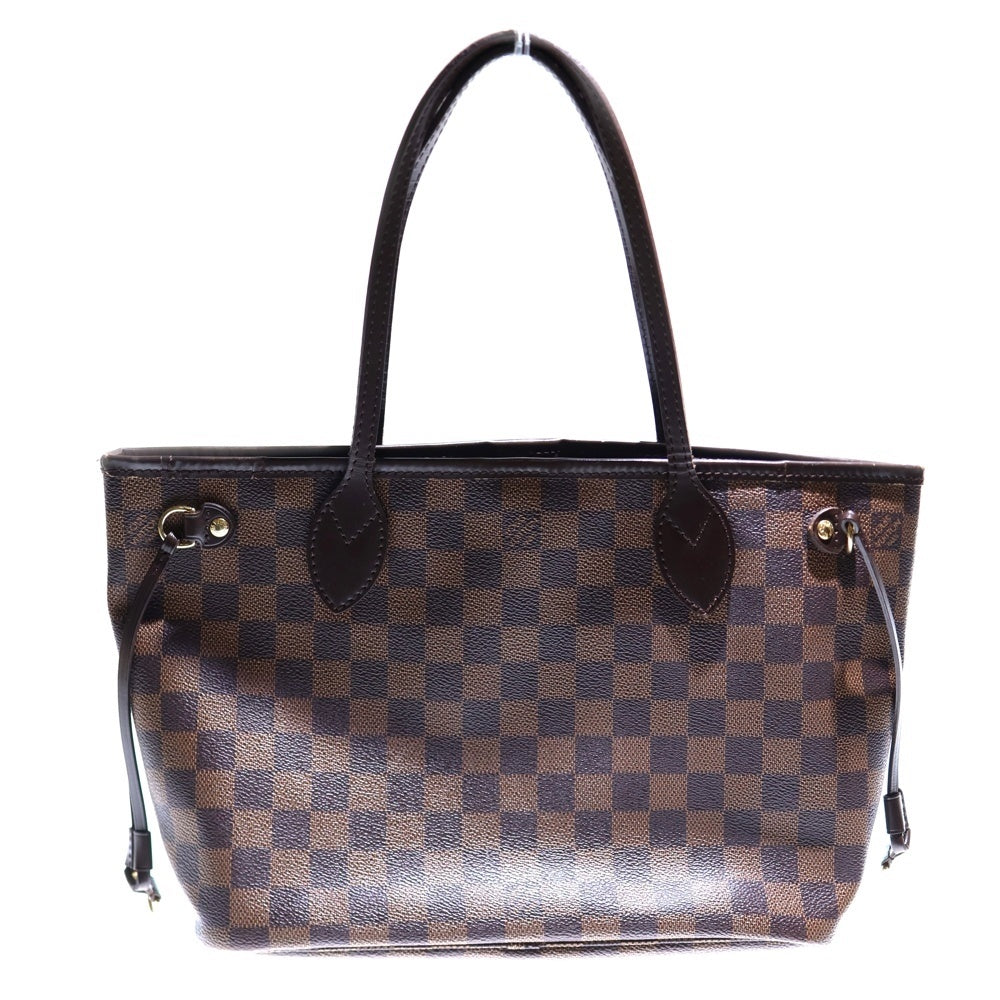 LOUIS VUITTON(ルイヴィトン) ネヴァーフルPM ダミエ PVC レザー ハンド トートバッグ ゴールド金具 ブラウン N51109