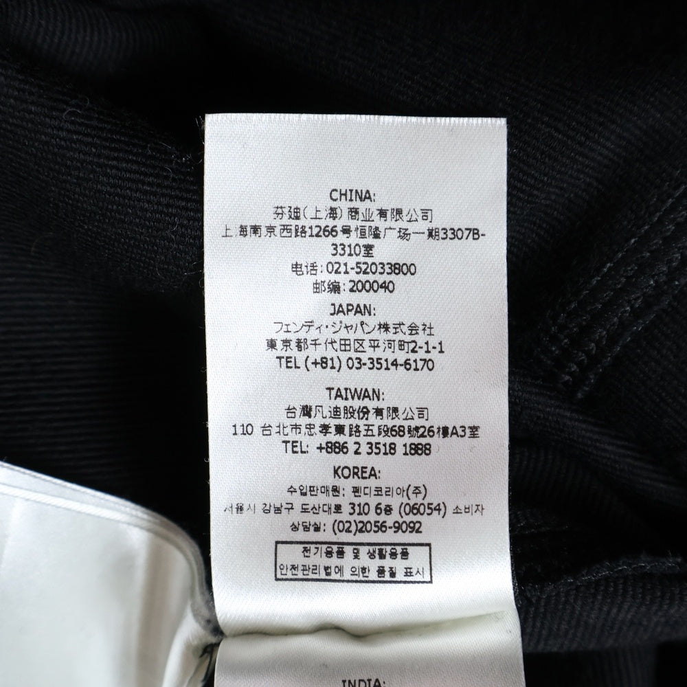 FENDI(フェンディ) FFロゴバックル ベルト Vネック ウールニット ハーフスリーブ 五分袖 ロング ワンピース ドレス ブラック レディース FDB707 AIDE