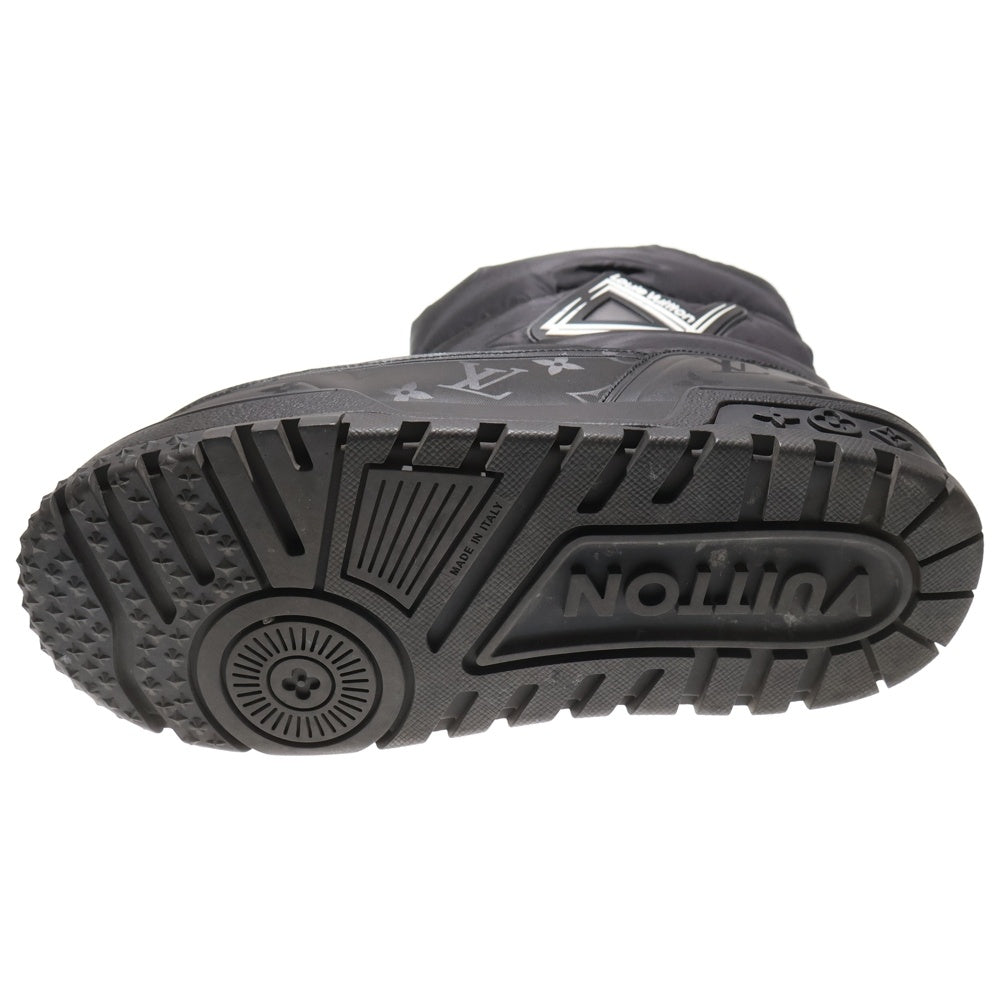 LOUIS VUITTON(ルイヴィトン) LV アルパインライン モノグラム ロゴパッチ付キルティングスノーブーツ ブラック HD0273