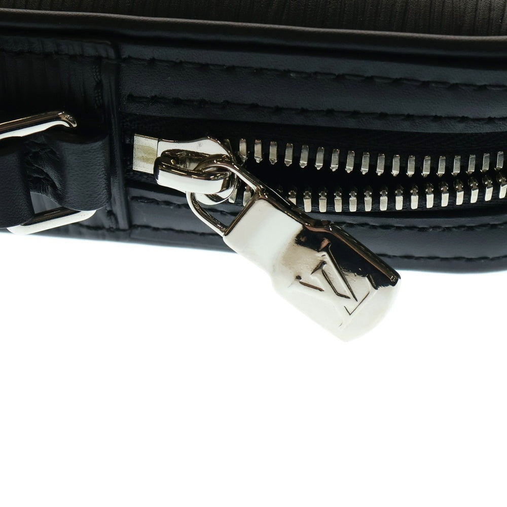 LOUIS VUITTON(ルイヴィトン) エピ ダヌーブPM LVサークル レザーショルダーバッグ ブラック/イエロー M55120